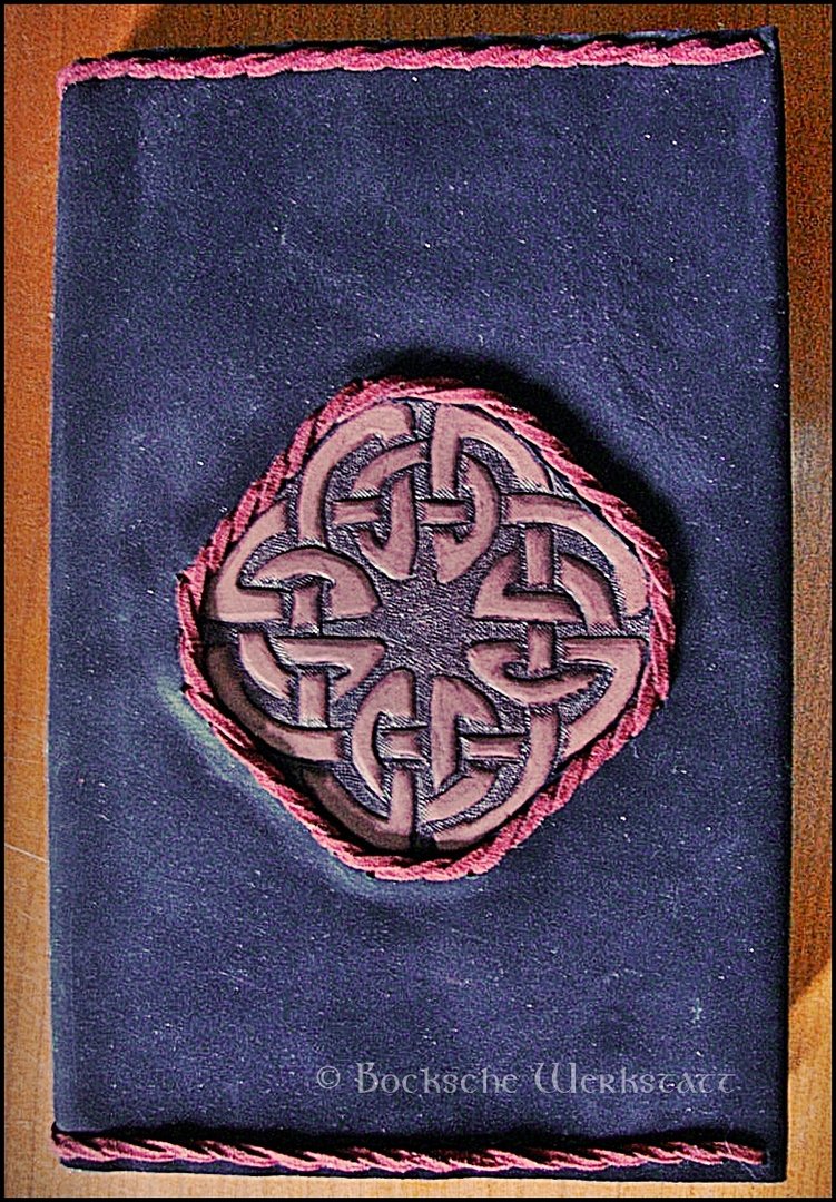 Ledereinband/Bucheinband - keltischer Knoten