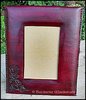 Picture frame in leather