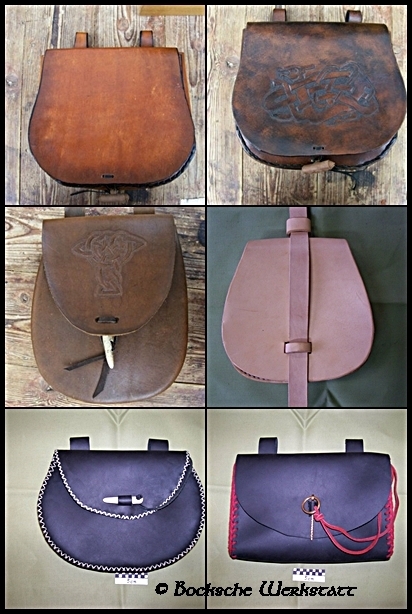 Workshop Leather bag- carved pattern